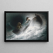 Vers le sauvetage - Karl Wilhelm Diefenbach — quadro incorniciato alla parete