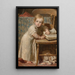 L'histoire du soir - Karl Wilhelm Friedrich Bauerle — gerahmtes Bild an der Wand