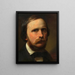 Autoritratto di Karl Blaas - Karl von Blaas — quadro incorniciato alla parete