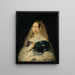 Portrait einer Dame - Karl von Jagemann — gerahmtes Bild an der Wand