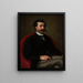 Ritratto di un uomo - Karol Miller — quadro incorniciato alla parete