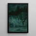 Landschaft des Abends - Karol Miloslav Lehotský — gerahmtes Bild an der Wand