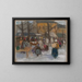 Marché à Ruomberok - Karol Polnyi — gerahmtes Bild an der Wand