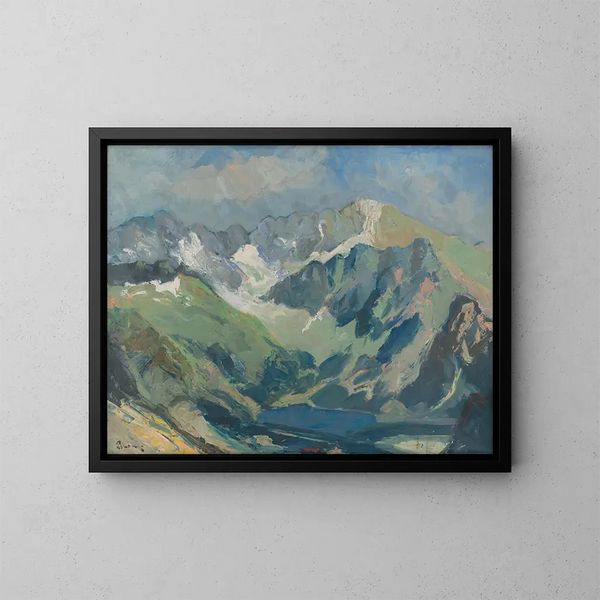 Landschaft der Tatra - Karol Polnyi — gerahmtes Bild an der Wand