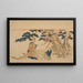 Der Federmantel Hagoromo - Katsukawa Shunsen — gerahmtes Bild an der Wand