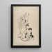 Sketchbook by Katsushika Hokusai and his disciples Pl13 - Katsushika Hokusai — framed artwork on a wall