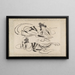 Album di schizzi di e suoi discepoli Pl25 - Katsushika Hokusai — quadro incorniciato alla parete