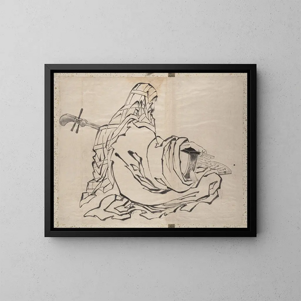 Album di schizzi di Katsushika Hokusai e dei suoi discepoli Pl55 - Katsushika Hokusai — quadro incorniciato alla parete