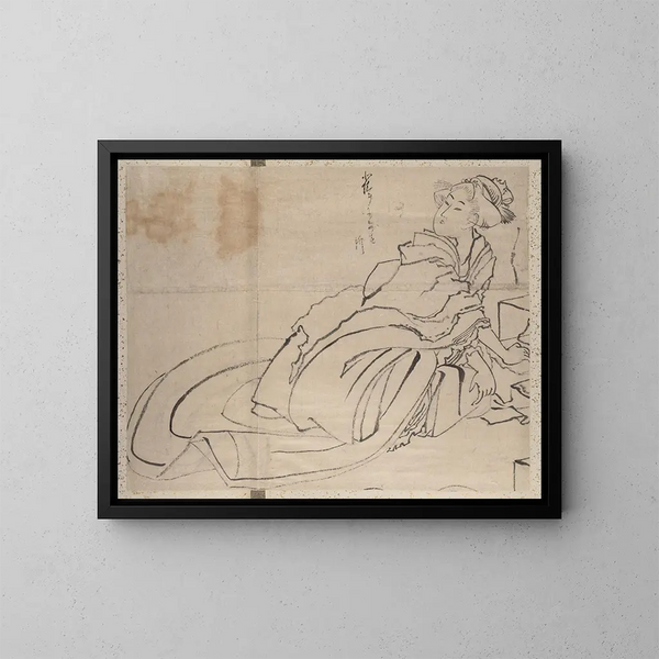 Album di schizzi di Katsushika Hokusai e dei suoi discepoli Pl56 - Katsushika Hokusai — quadro incorniciato alla parete