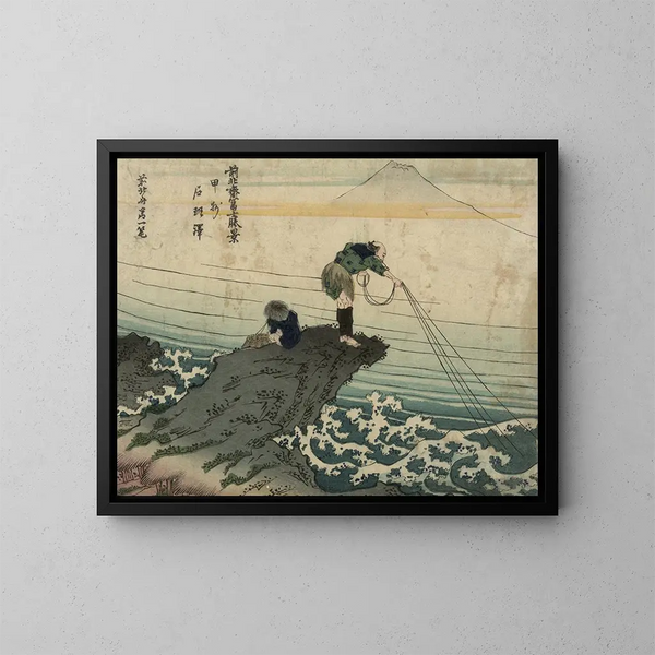 Ksh kajikazawa - Katsushika Hokusai — quadro incorniciato alla parete