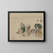 Shimada Painting - Katsushika Hokusai — framed artwork on a wall