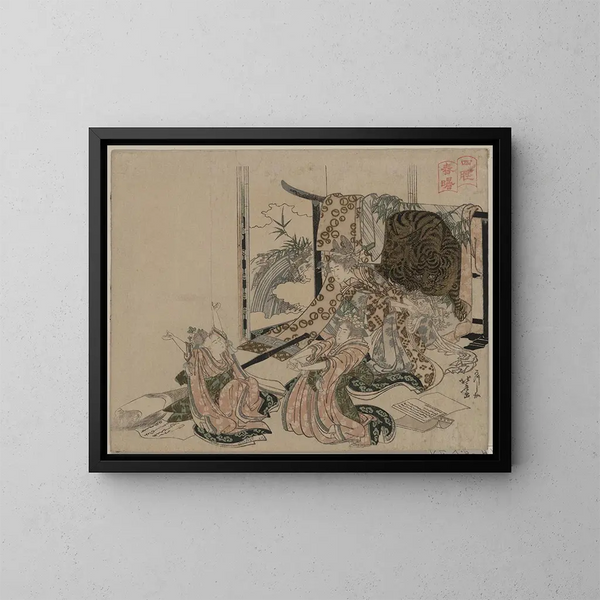 Shisui shinshū - Katsushika Hokusai — quadro incorniciato alla parete