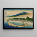 Tokaido Ejiri Tago no ura ryakuzu - Katsushika Hokusai — framed artwork on a wall