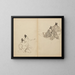 Concours de pets des courtisans - Kawanabe Kyōsai — quadro incorniciato alla parete