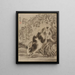 Lapins - Kawanabe Kyōsai — gerahmtes Bild an der Wand