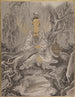Kannon in white robe - Kawanabe Kyōsai — artwork view