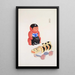 Illustrations collected from Japanese toys by Kyosen Pl017 - Kawasaki Kyōsen — framed artwork on a wall