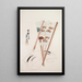 Illustrations collectées de jouets japonais Pl097 - Kawasaki Kyōsen — framed artwork on a wall
