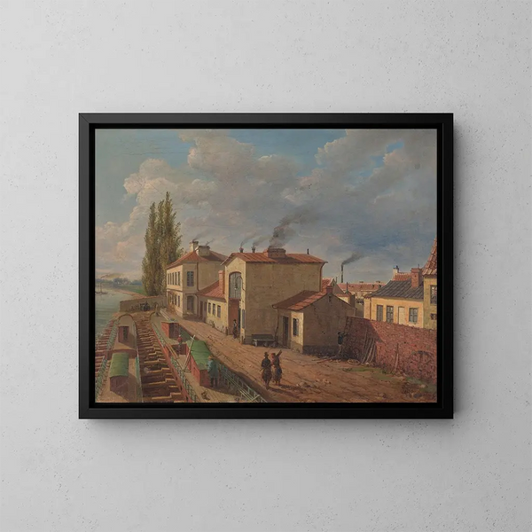 Ateliers de la chaudière à vapeur à Solec à Varsovie - Kazimierz Eliasz Galli — quadro incorniciato alla parete