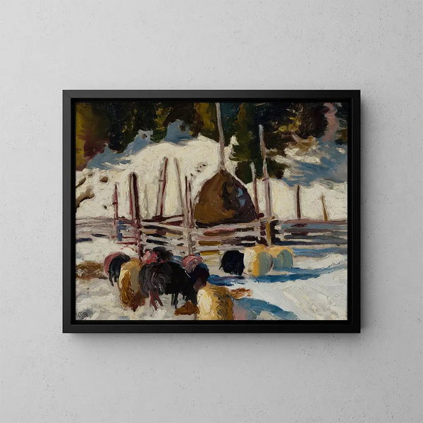 Landschaftsstudie - Kazimierz Sichulski — gerahmtes Bild an der Wand