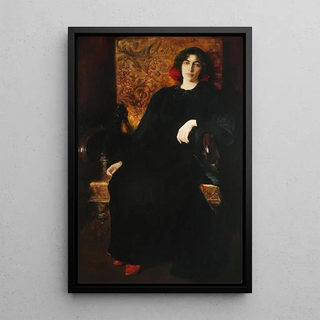 Kazimierz Stabrowski - Portrait of Julia Stabrowska ne Janiszewska artists wife.webp