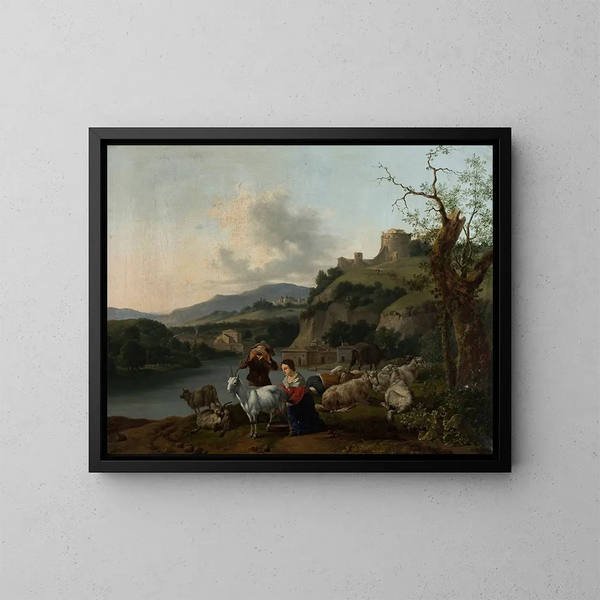 Szenen aus der Landschaft - Kazimierz Jan — gerahmtes Bild an der Wand