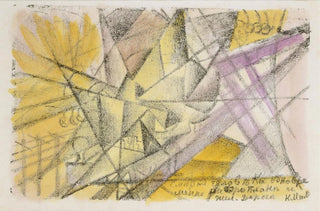 Kazimir Malevich - Der Tod eines Menschen gleichzeitig im Flugzeug und der Eisenbahn.webp