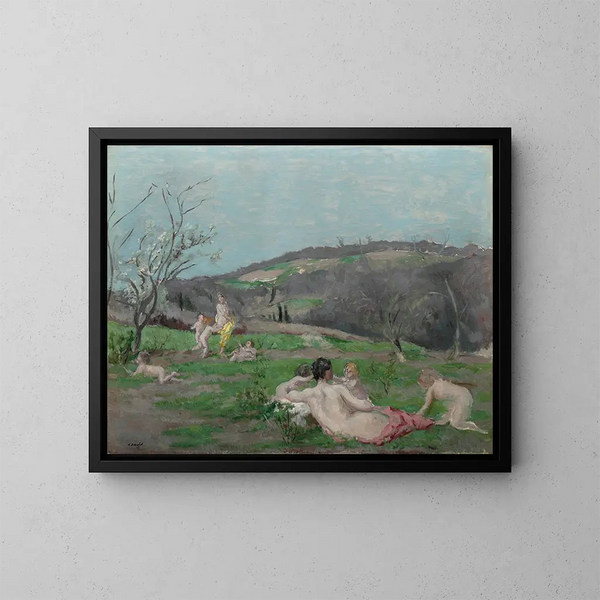 Der Garten - Ker Xavier Roussel — gerahmtes Bild an der Wand