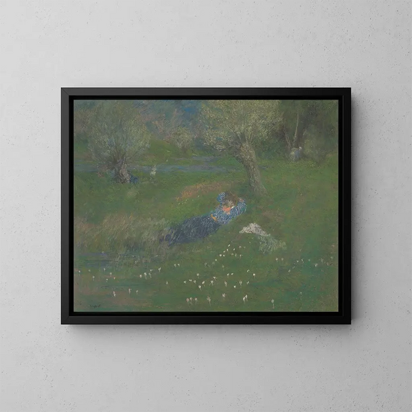 Der Ruhezustand unter dem Baum - Ker Xavier Roussel — gerahmtes Bild an der Wand