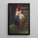 Mädchen des Dorfes - Kirill Vikentevich Lemokh — gerahmtes Bild an der Wand