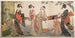 Araibari, Lavage und Dehnung des Stoffes - Kitagawa Utamaro — Ansicht des Kunstwerks
