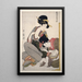 Chichi Sur le point d'allaiter - Kitagawa Utamaro — gerahmtes Bild an der Wand