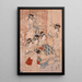 Courtisanes du bordel giya en exposition - Kitagawa Utamaro — gerahmtes Bild an der Wand