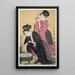 Kingyo Poisson rouge - Kitagawa Utamaro — quadro incorniciato alla parete