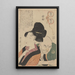 Leçon de haine Nikuburi - Kitagawa Utamaro — gerahmtes Bild an der Wand