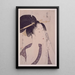 Naneki hajirushi Ha de la station du Sud - Kitagawa Utamaro — gerahmtes Bild an der Wand