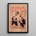 Festival Niwaka Yoshiwara Performance de la danse de contemplation des fleurs - Kitagawa Utamaro — gerahmtes Bild an der Wand