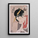 Ogiya Hanagi Hanagi de giya énigme picturale - Kitagawa Utamaro — gerahmtes Bild an der Wand