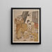 Oyasumidokoro: Stand de thé en bord de route - Kitagawa Utamaro — gerahmtes Bild an der Wand