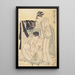 der Mittelschicht - Kitagawa Utamaro — gerahmtes Bild an der Wand