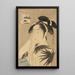 Die Witwe von Asahiya - Kitagawa Utamaro — gerahmtes Bild an der Wand