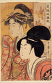 Due bellezze con bambù - Kitagawa Utamaro — vista dell’opera