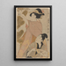 Frau und Mann schneiden Zweige vom Neujahrs-Kiefernbaum - Kitagawa Utamaro — gerahmtes Bild an der Wand