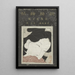 Gesichter des Ukiyo-e - Kitano Tsunetomi — gerahmtes Bild an der Wand