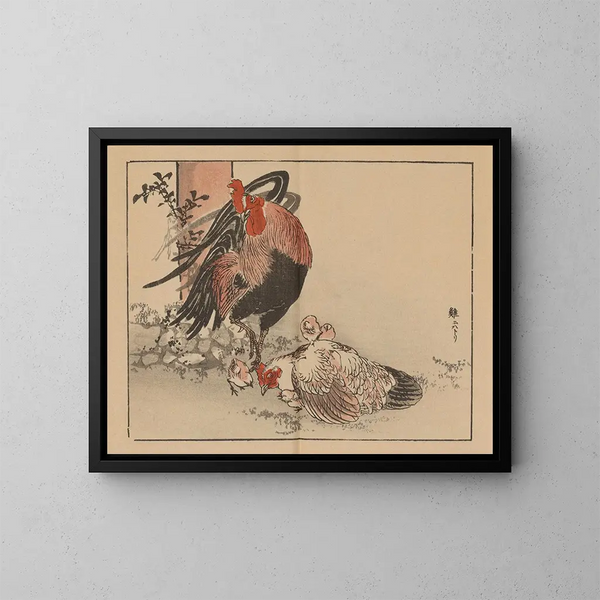 Bairei gafu Pl03 - Kono Bairei — quadro incorniciato alla parete