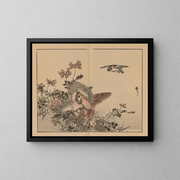 Album di Bairei, tavola 04 - Kono Bairei — quadro incorniciato alla parete