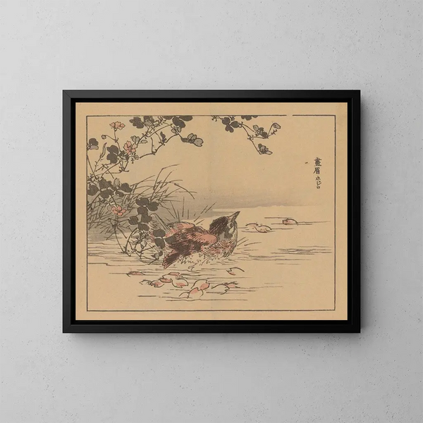 Bairei gafu Pl05 - Kono Bairei — quadro incorniciato alla parete