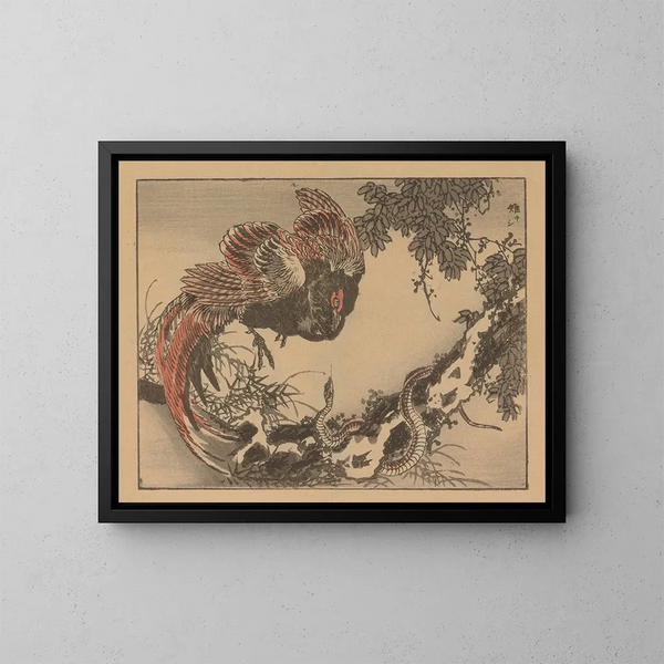 Bairei gafu Pl. 06 - Kono Bairei — quadro incorniciato alla parete