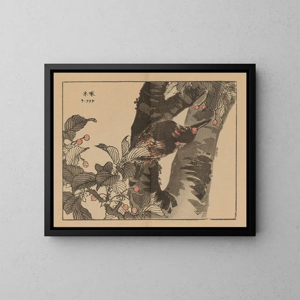 Bairei gafu, piana 07 - Kono Bairei — quadro incorniciato alla parete