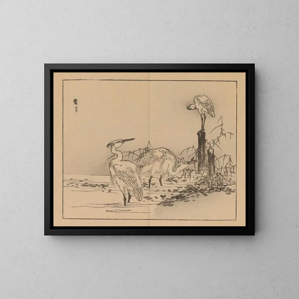 Bairei gafu, piana 12 - Kono Bairei — quadro incorniciato alla parete